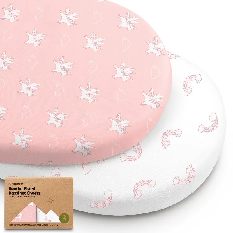 2-Pack Soothe Fitted Bassinet Sheets (Dreamland)