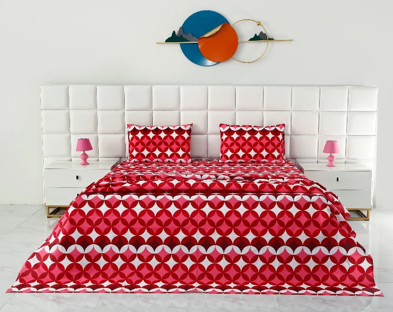 3 PCs Double Bed Sheet -DB202