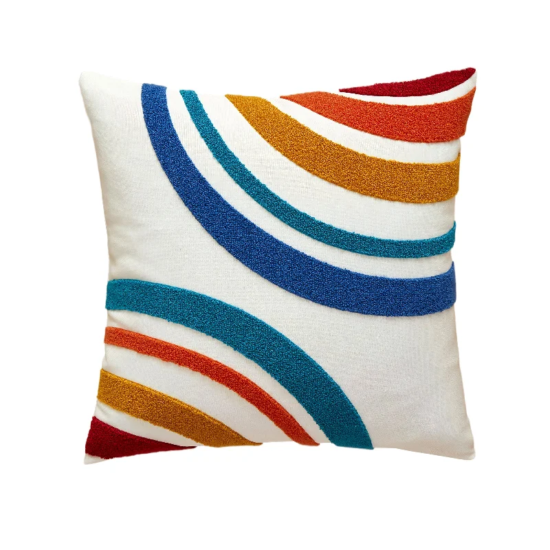 Abstract Rainbow Pillow