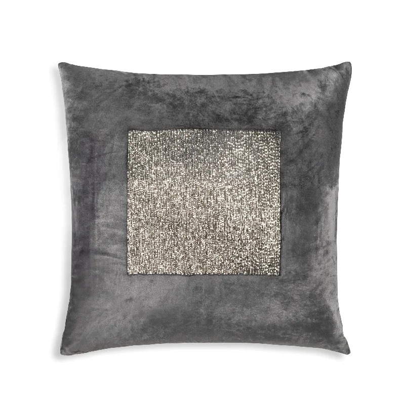 Aida Charcoal And Dark Grey Pillow