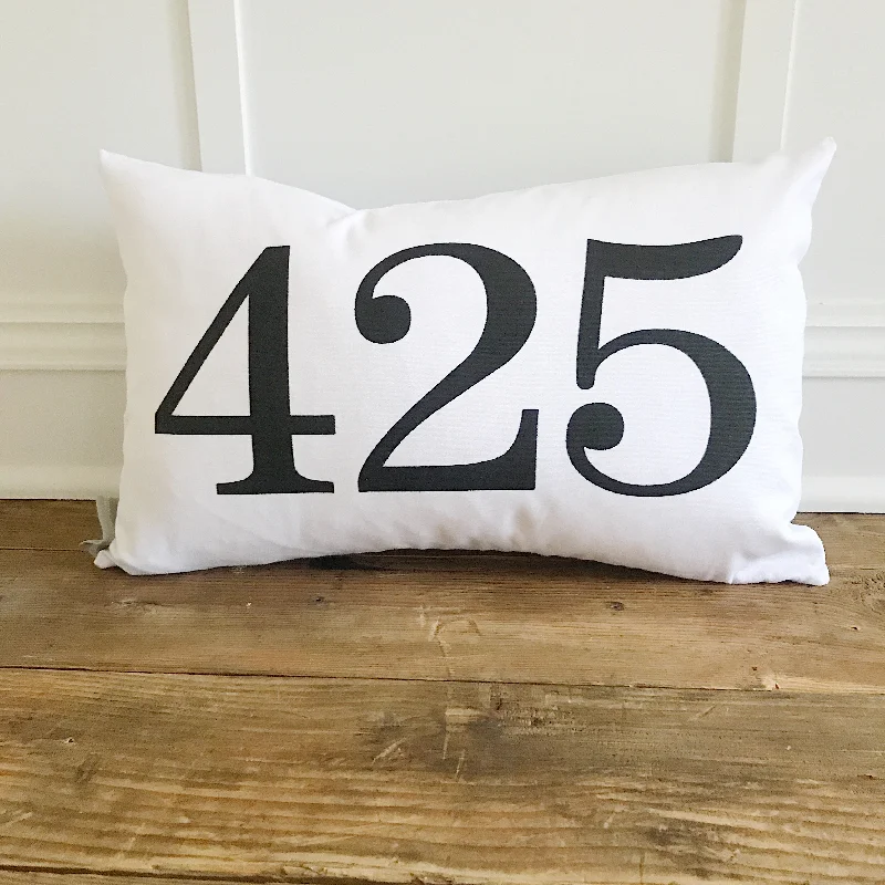 Area Code Pillow Cover