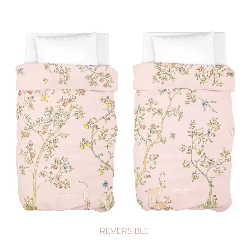 Atelier Choux Single Bed Duvet Cover - In Bloom Pink