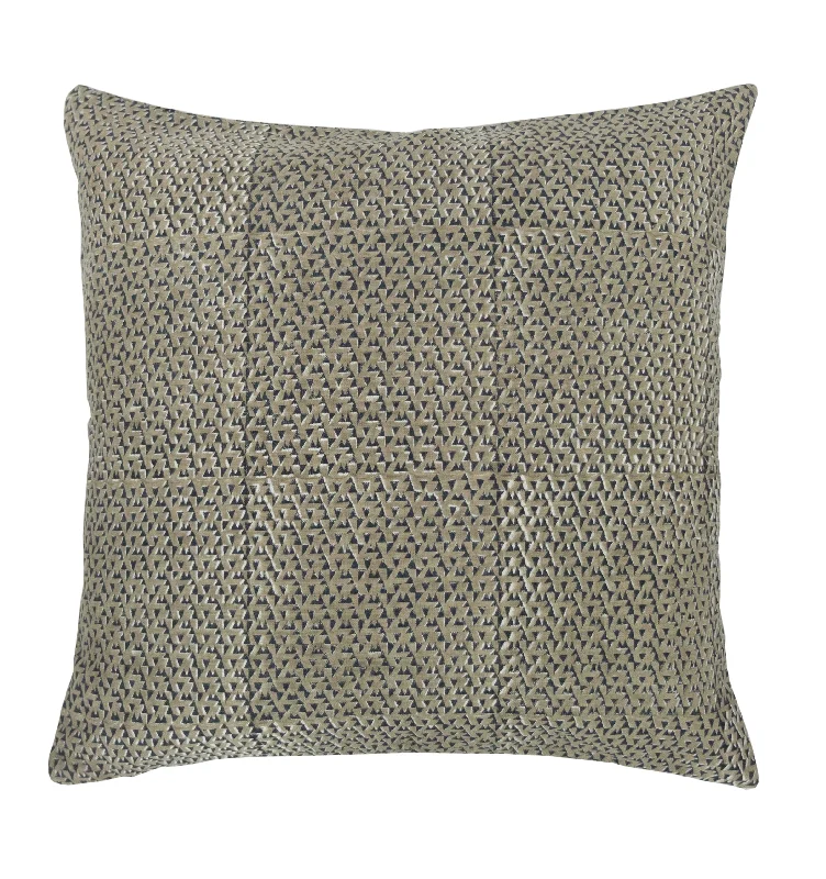 Ava Midnight Tan Linen Pillow