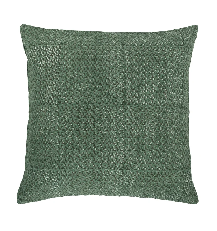 Ava Myrtle Olive Linen Pillow