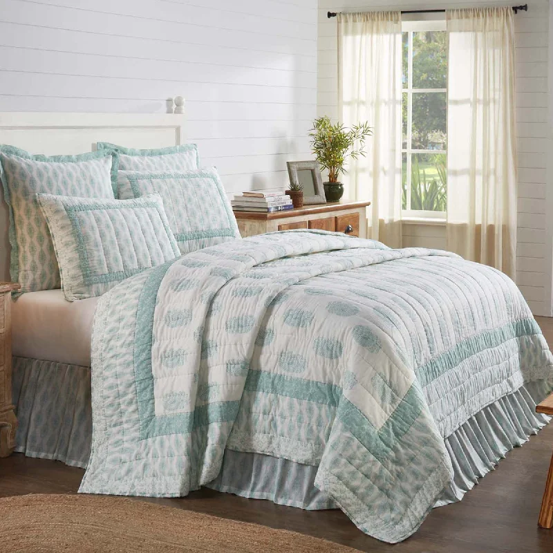 Avani Sea Glass Queen Quilt 90Wx90L VHC Brands