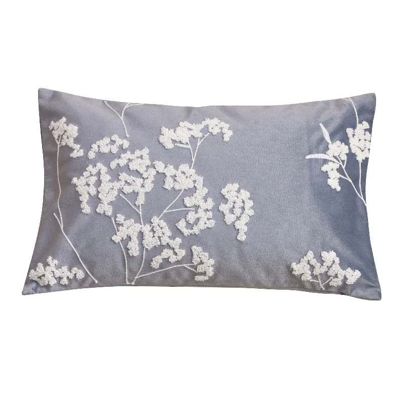 Baby's Breath Blue Lumbar Pillow