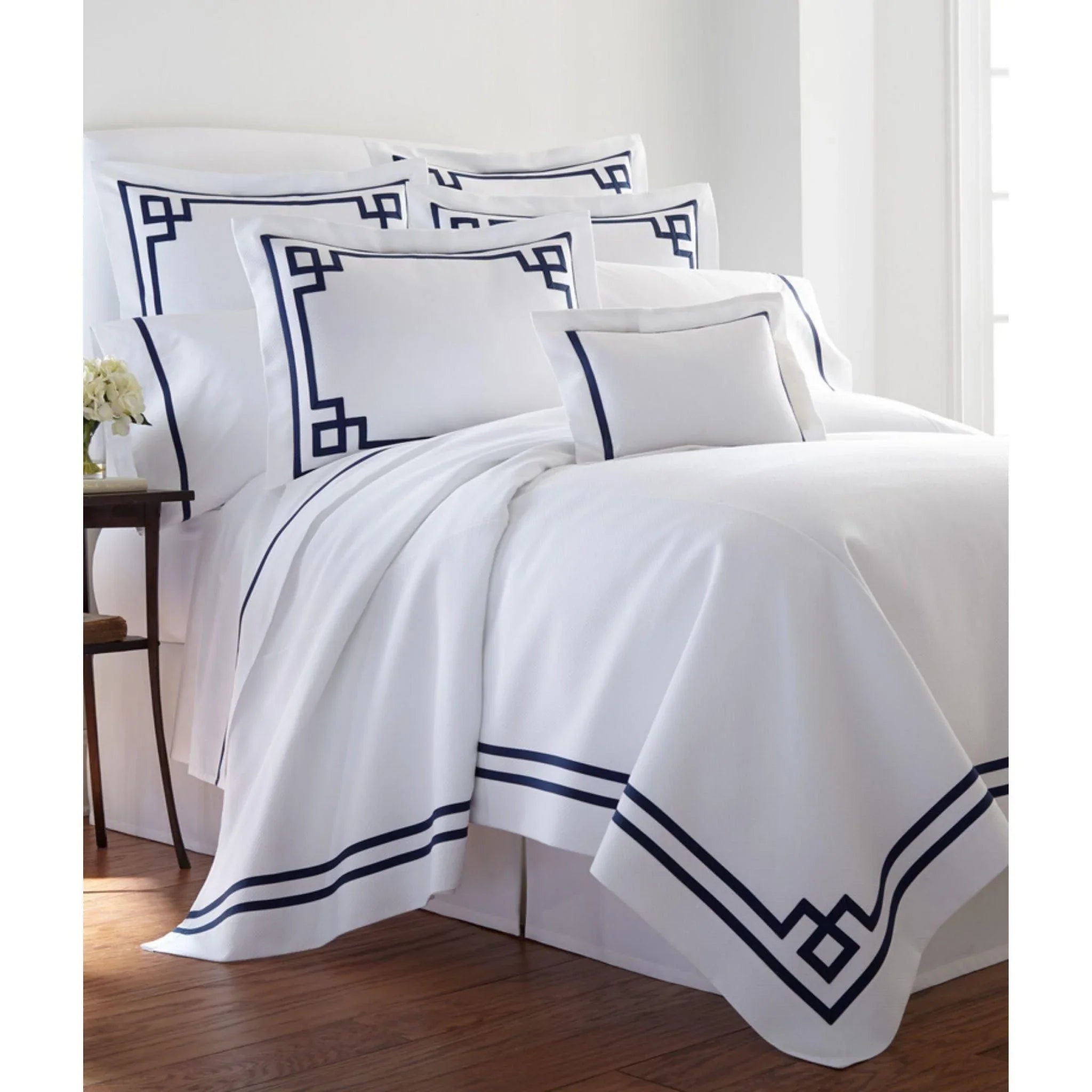 Bristol Fretwork Tape Applique Duvet