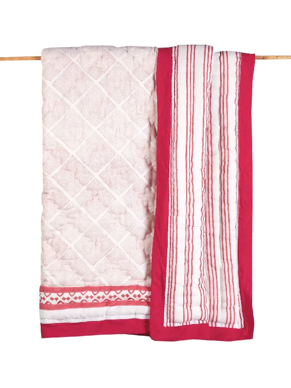 Cairo Pink Cotton Quilt