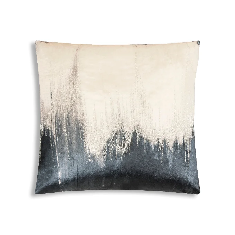 Capri Charcoal Velvet Pillow