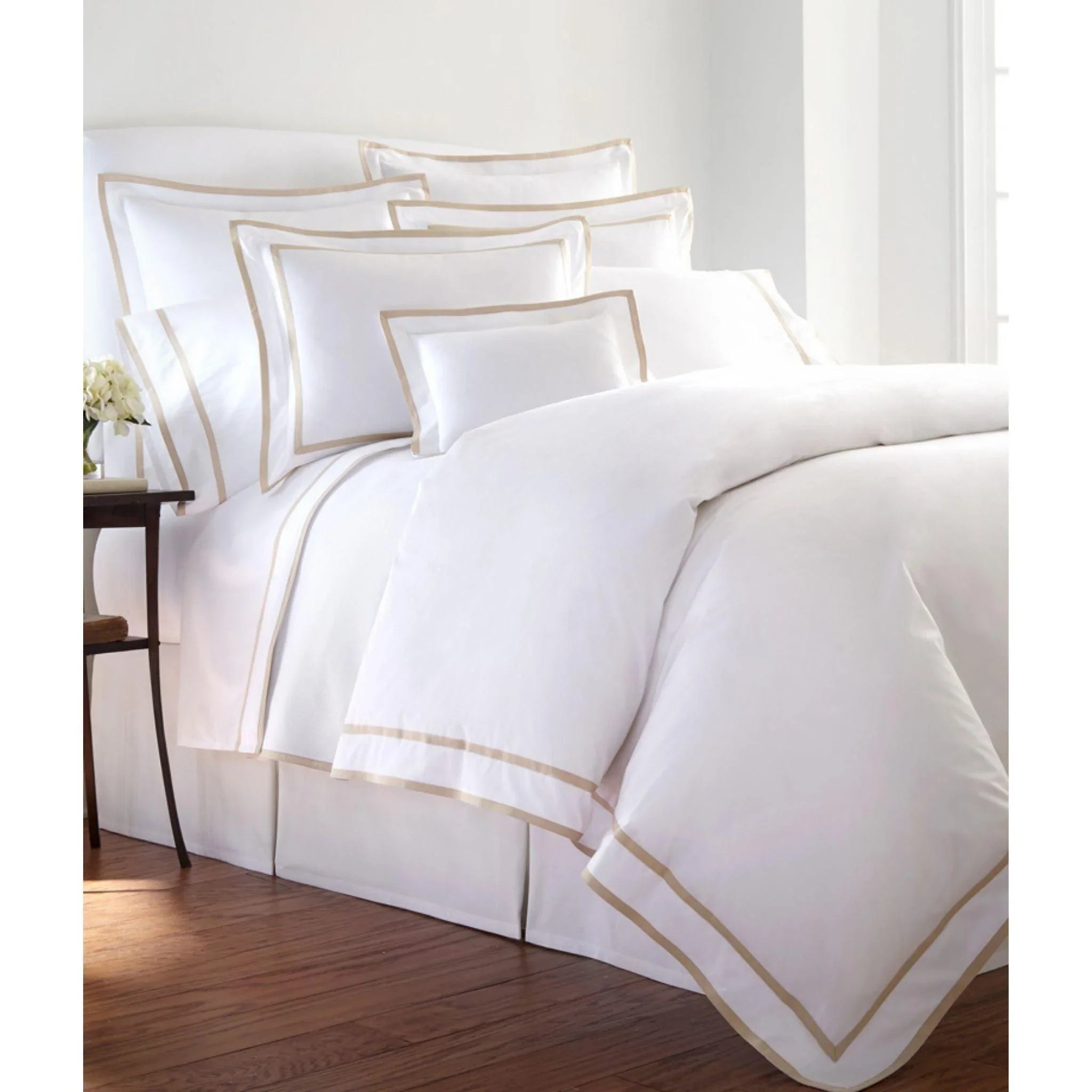 Carlisle Inset and Edged Tape Applique Duvet Cover