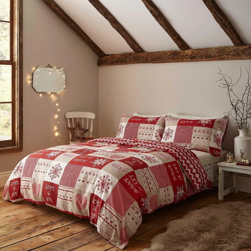 Christmas Let It Snow Duvet Cover Set