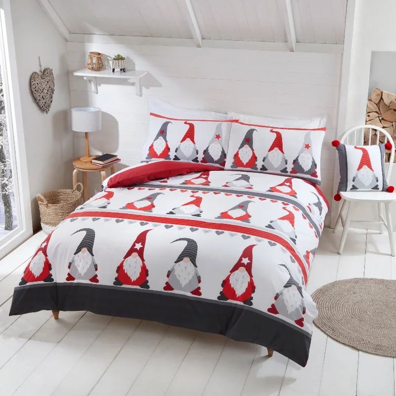 Christmas Festive Gonks Duvet Cover Set