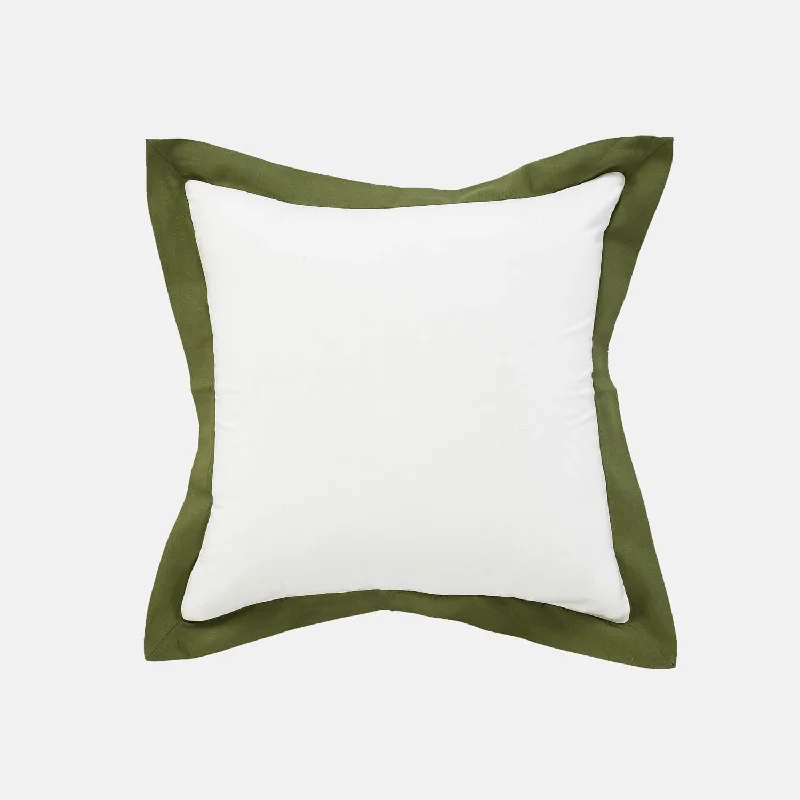 Color Border Square Throw Pillow