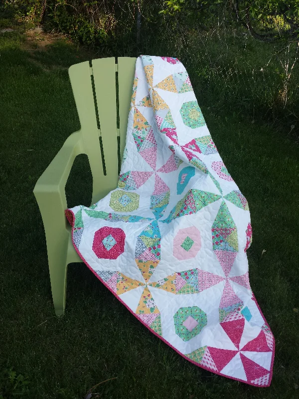 Beeline- Kaleidoscope and Snowball Blocks Combine - PDF Quilt Pattern