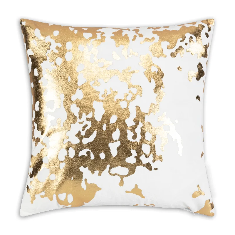 Inspire Me! Home Decor Elise Ivory Gold Lumbar Pillow