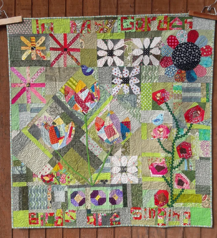 In My Garden~ scrappy, improv PDF quilt pattern