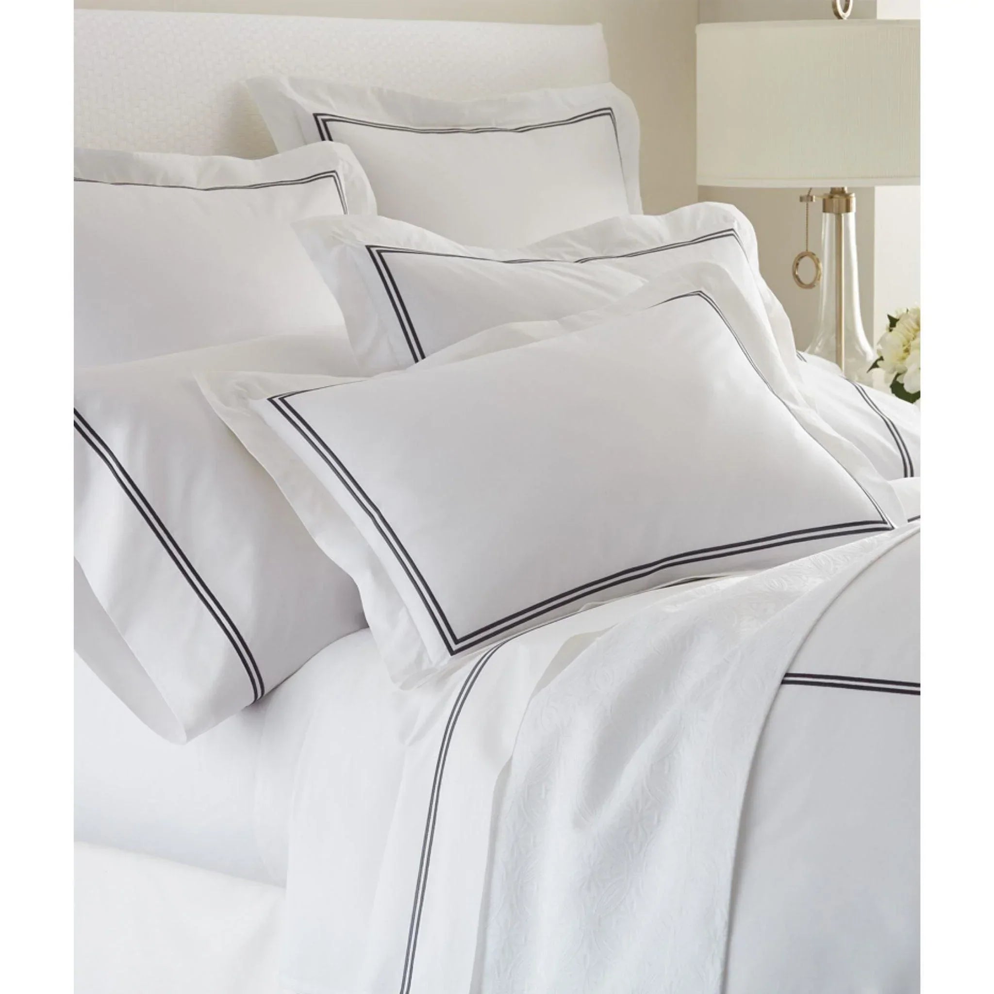 Wellesley Two Rows of Satin Stitch Duvet Cover