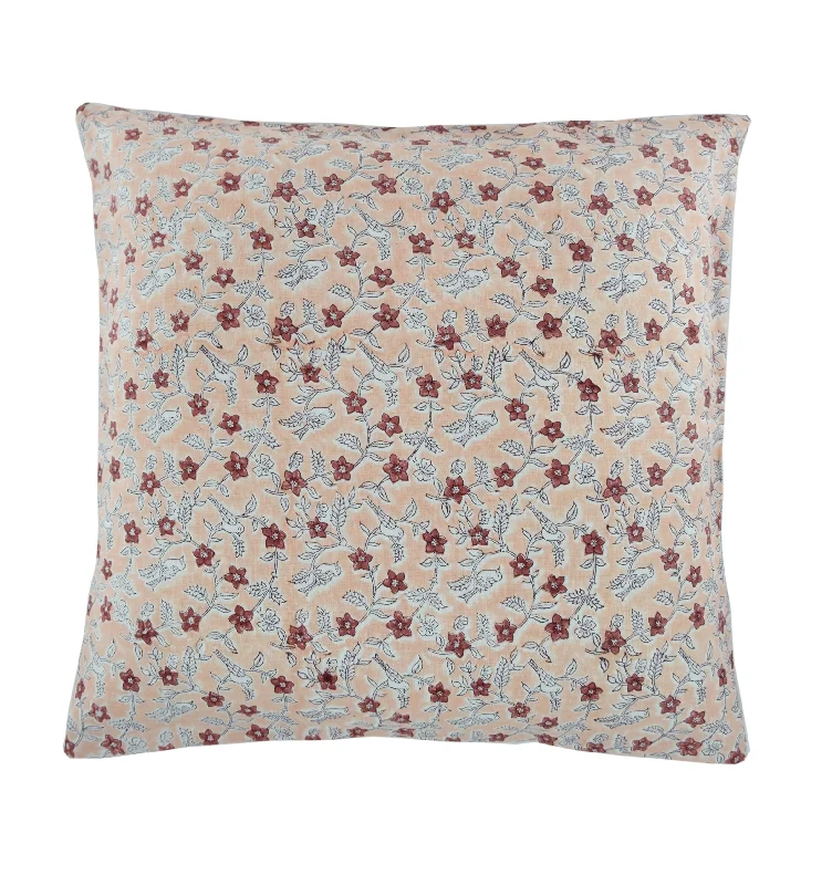 Cora Blush Linen Pillow