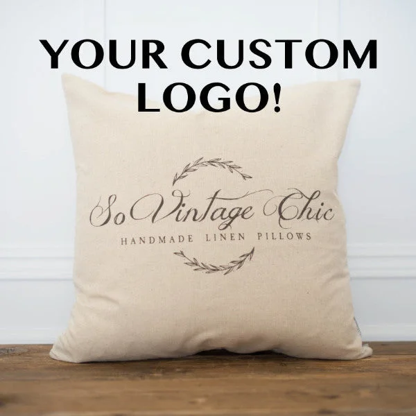 Custom Logo Pillow Cover