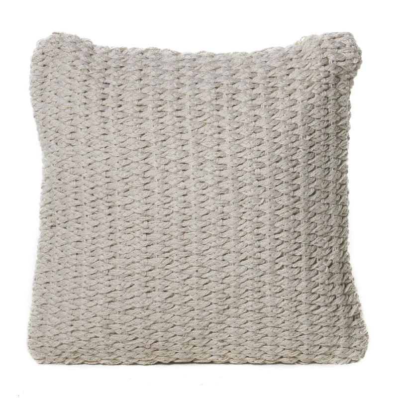 Dervilla Ivory Faux Yarn Pillow