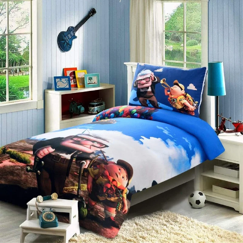 Digital Printed Junior Single Bed Sheet-(3894)UP