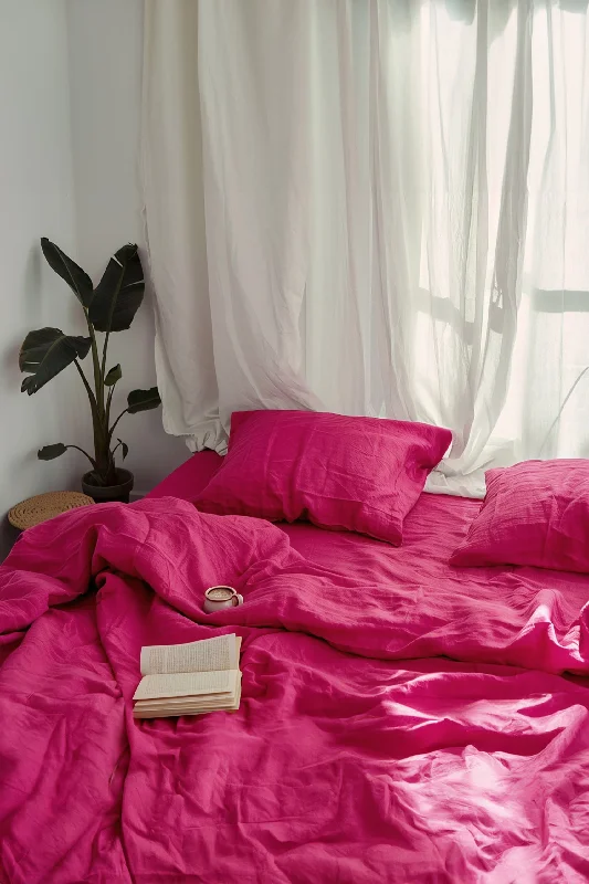 Fuchsia duvet cover