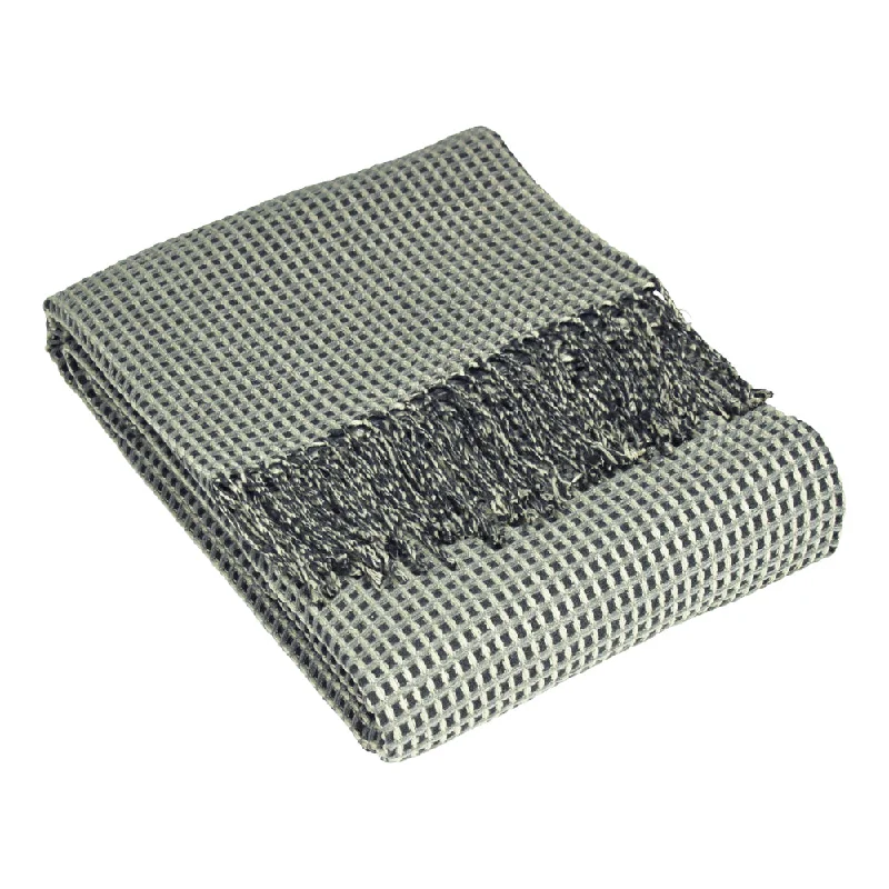 Rowan Waffle Throw Charcoal