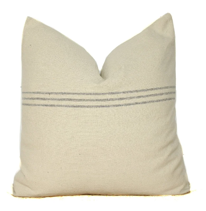 Grain Sack Stripe Minimal Pillow Cover