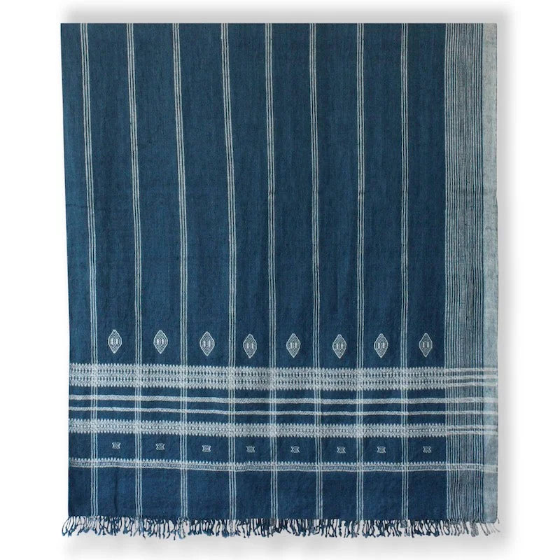 Original Indian Bedcover in Indigo