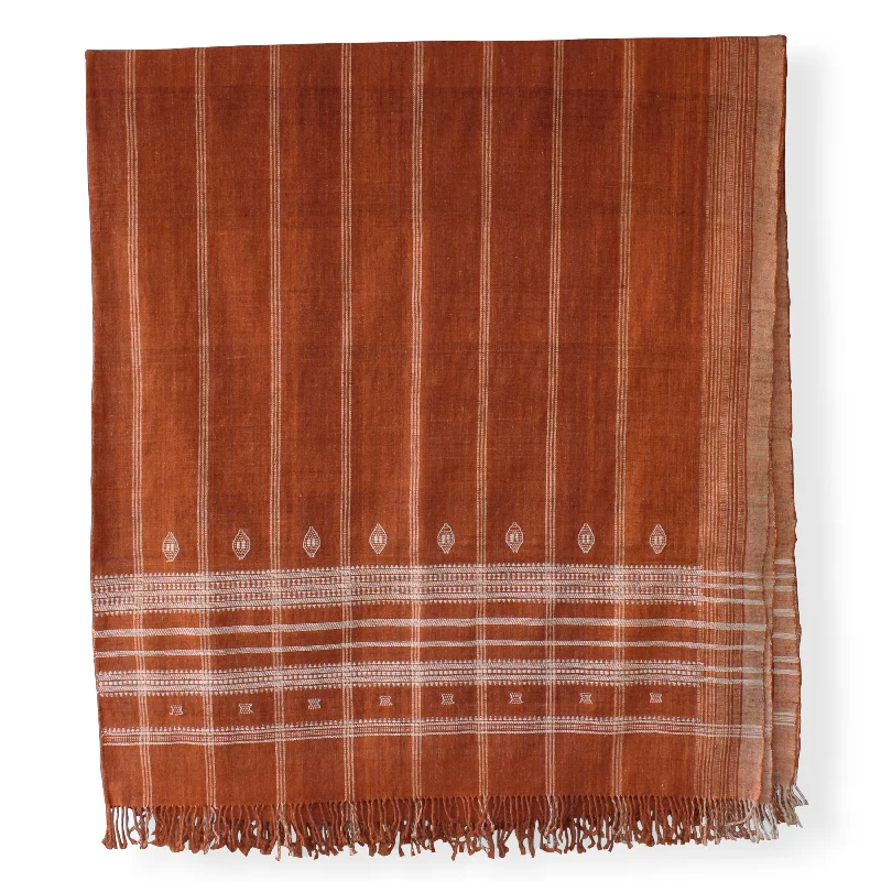 Original Indian Bedcover in Orange