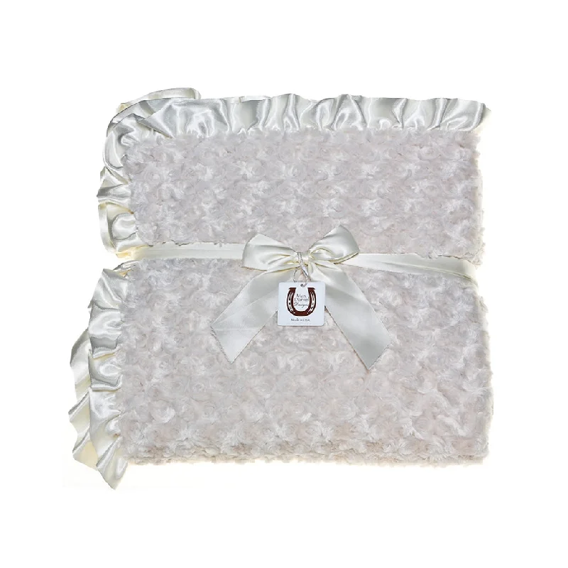 Ivory Rosebuds Throw