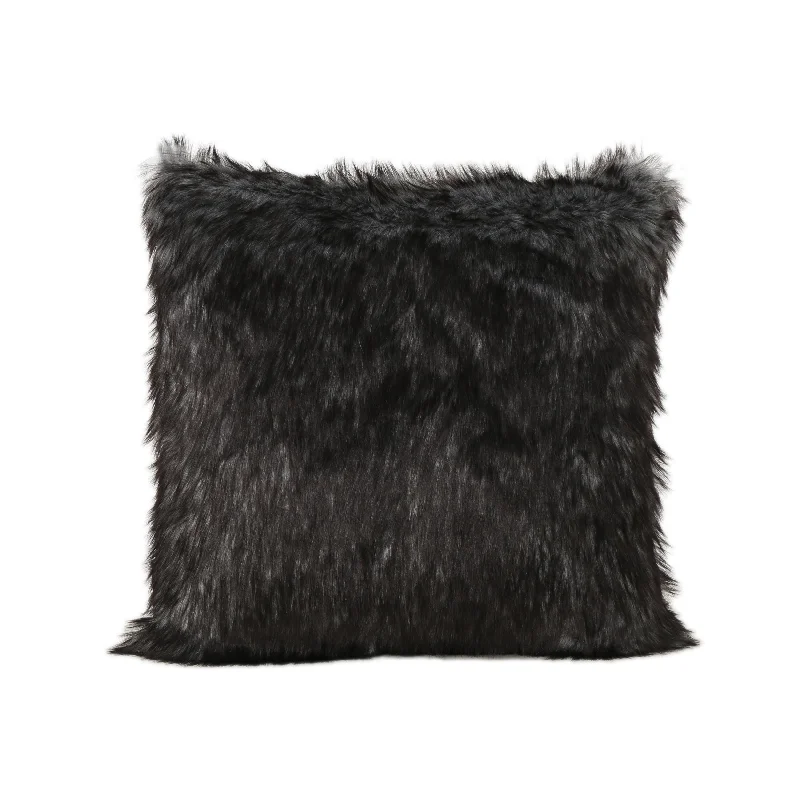 Laraine Furry Glam Faux Fur Throw Pillow