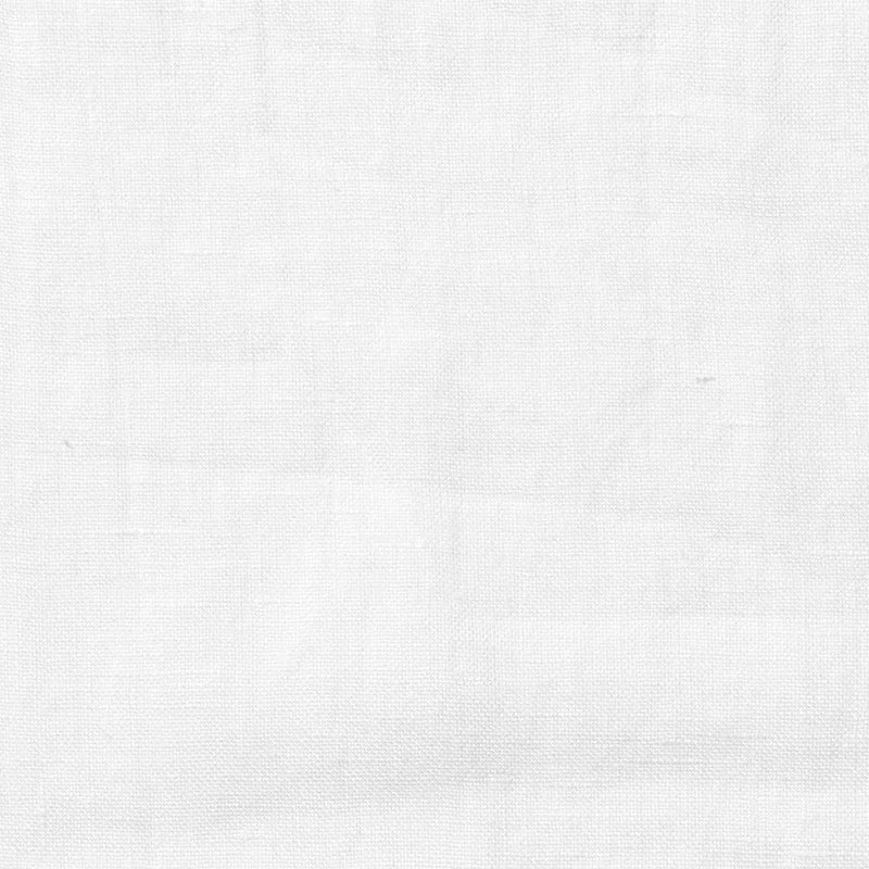 Linen fitted sheet pure white