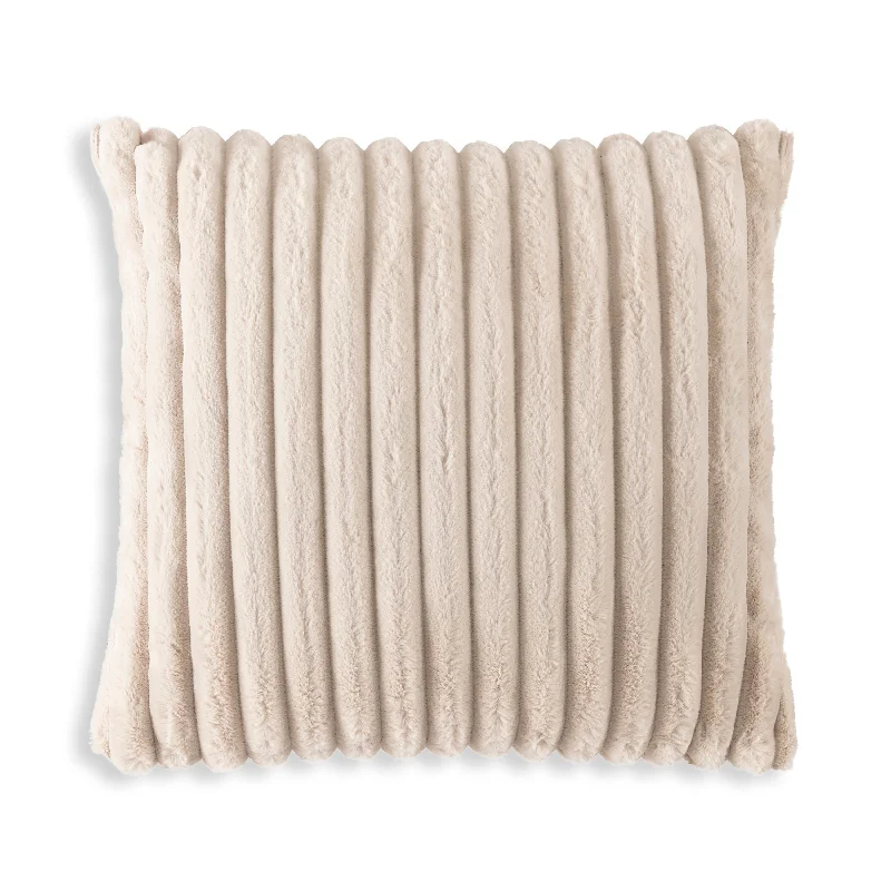 Lux Beige Fur Pillow