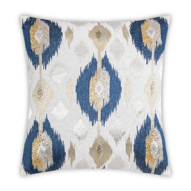 Maia Embroidered Ikat Pillow