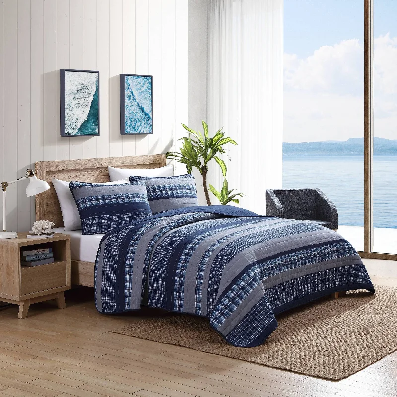 Nautica Addison Full/Queen Reversible Quilt And Sham Set