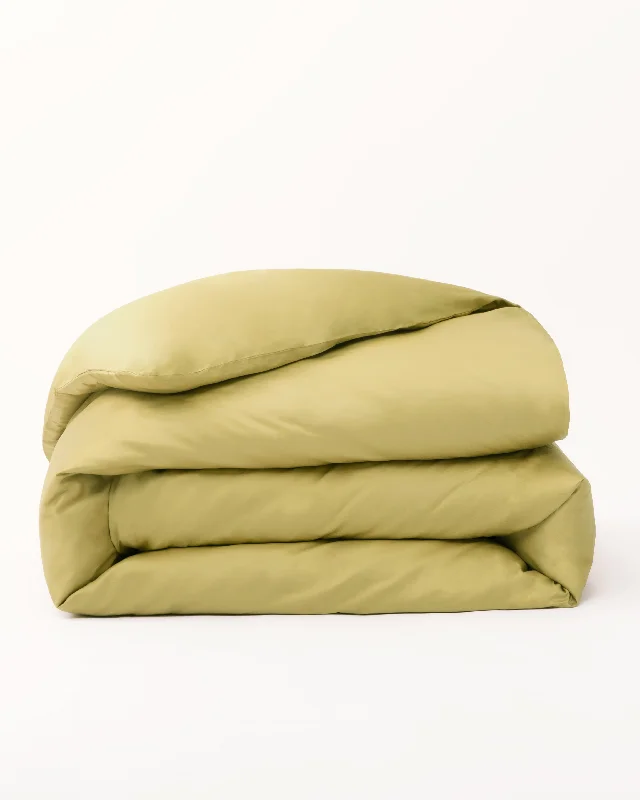 Classic Cotton Duvet Cover - Olive Green