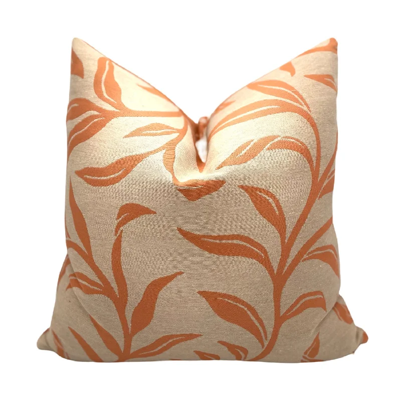 Orange Leaf Pillow Cover