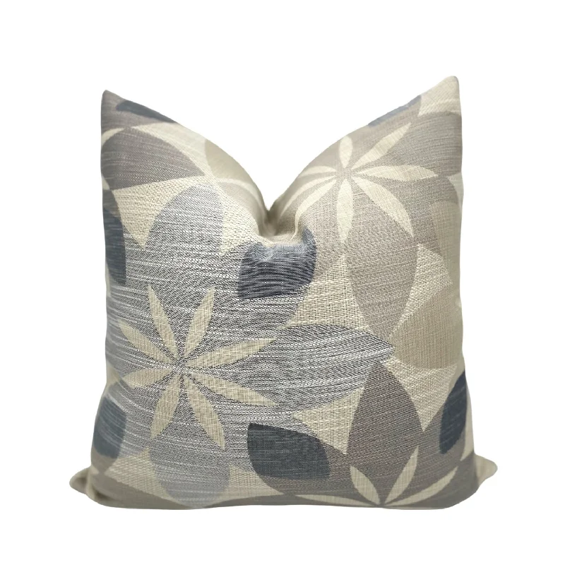 Metal Floral Pillow Cover