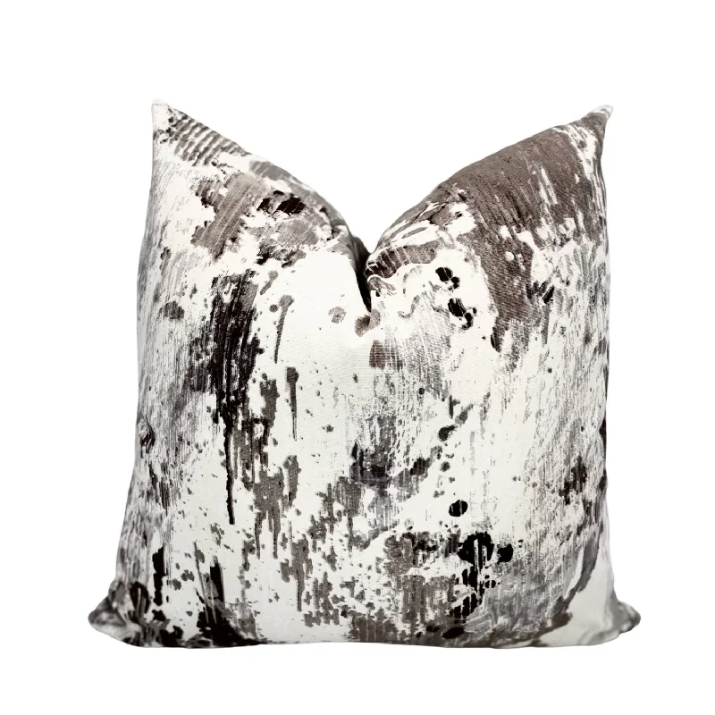 Abstract Grey Pillow Cover