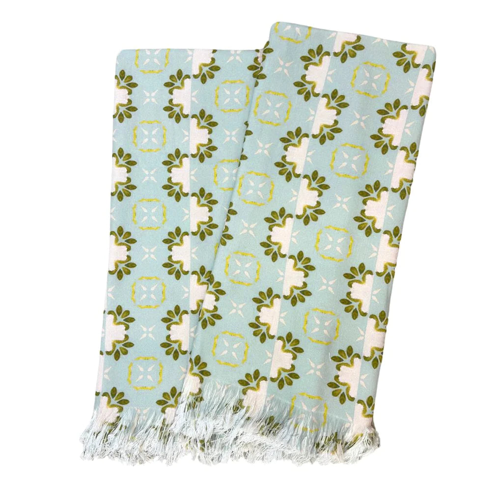 Laura Park Primrose Blue Throw Blanket