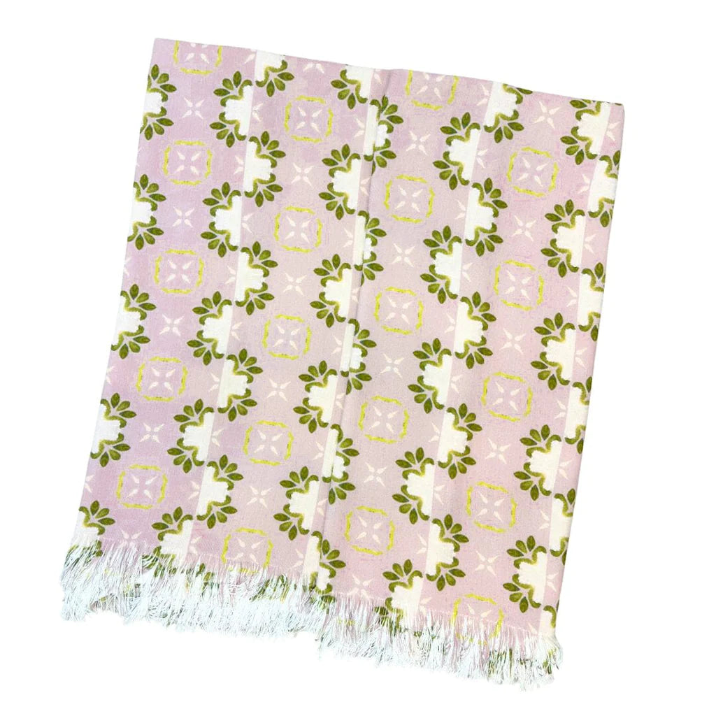 Laura Park Primrose Mauve Throw Blanket