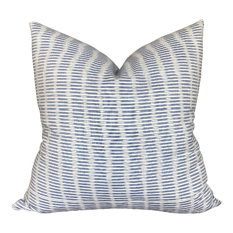 READY TO SHIP Kufri Sanjana Designer Pillows Stripe in Blue