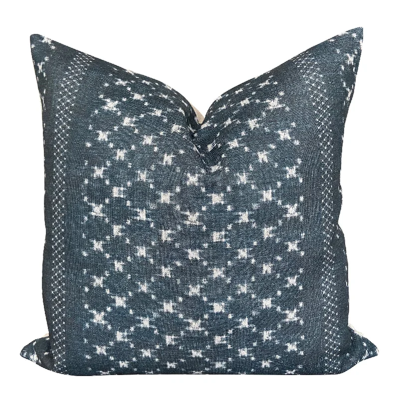 READY TO SHIP Designer Clay McLaurin Nagoya Pillow Cover in Indigo