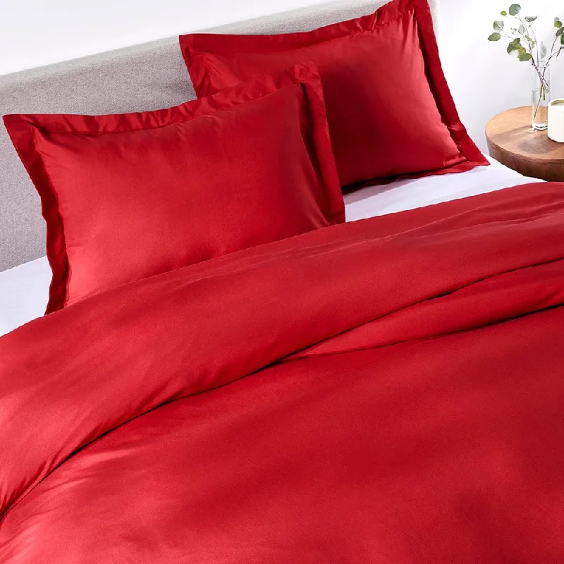 Red Velvet Duvet Cover Set