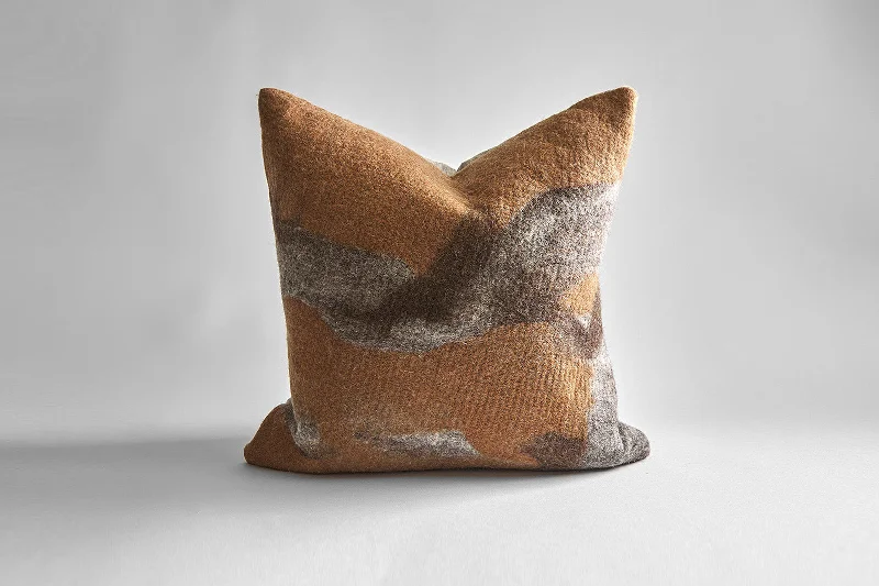 Redwood Wool Throw Pillow 24x24