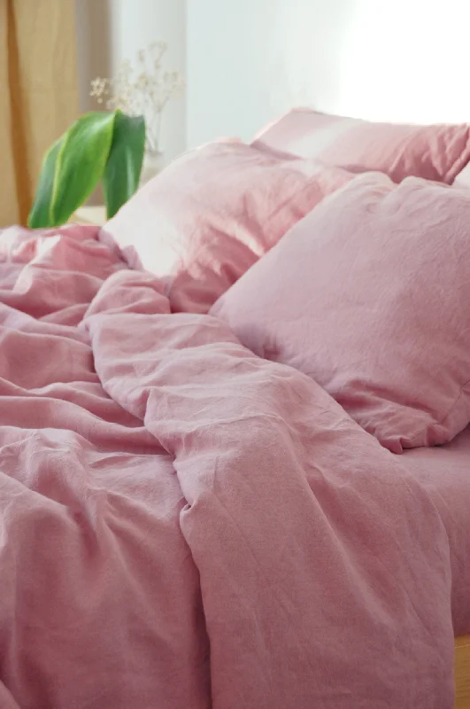 Rose pink duvet cover