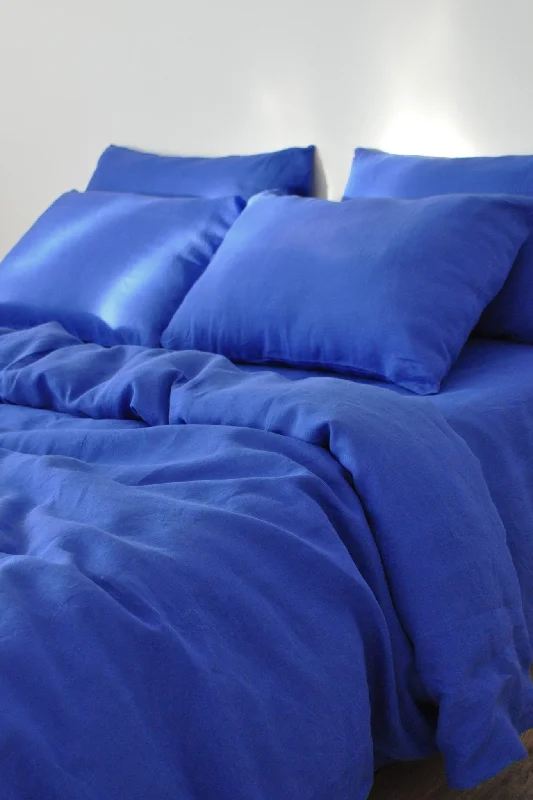 Royal blue duvet cover