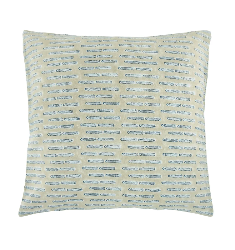 Savannah Navy Mist Linen Pillow