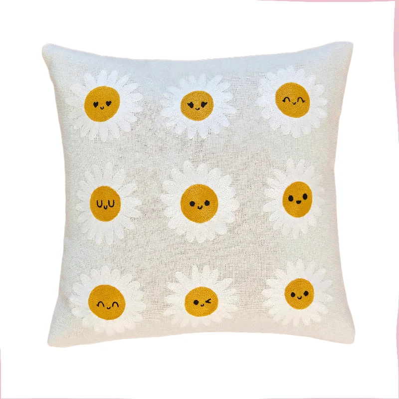 Smiling Daisies Pillow